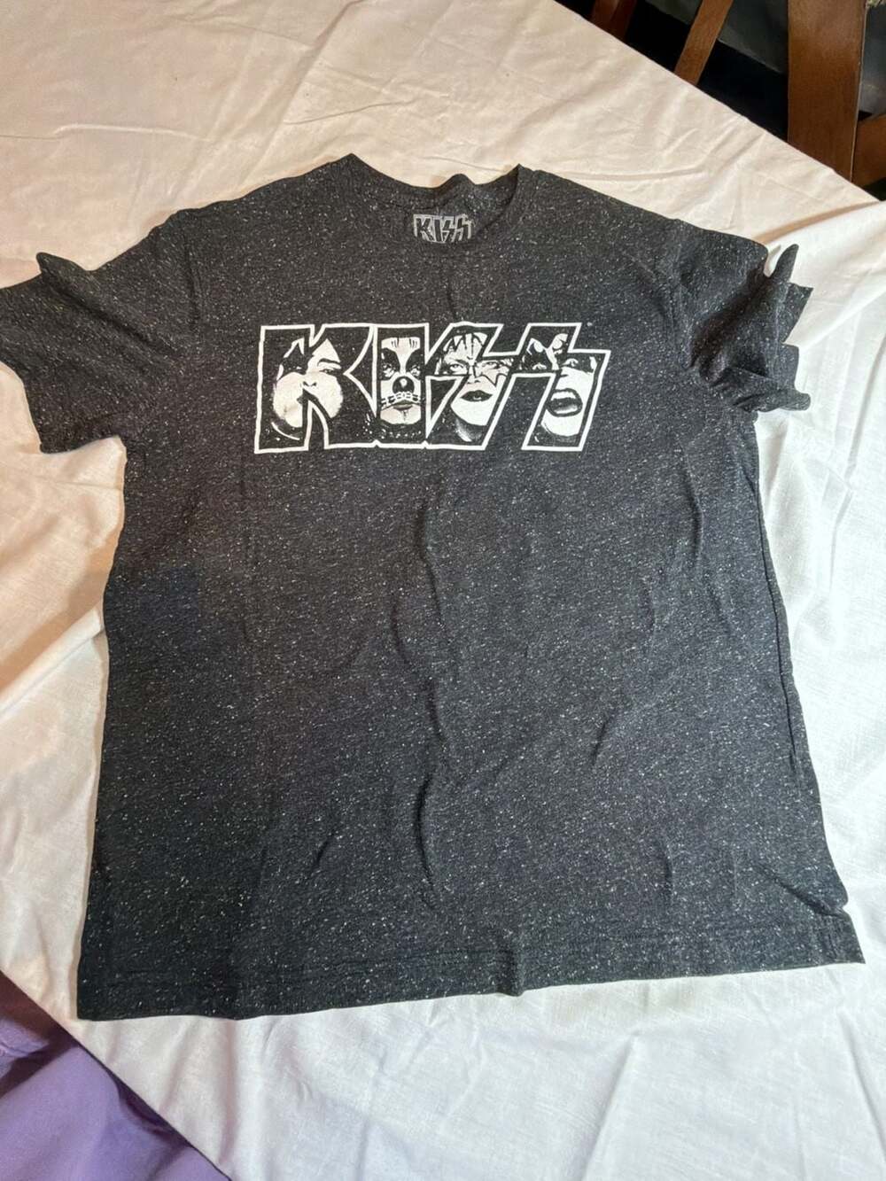 KISS Band Logo Graphic T-Shirt Size Large